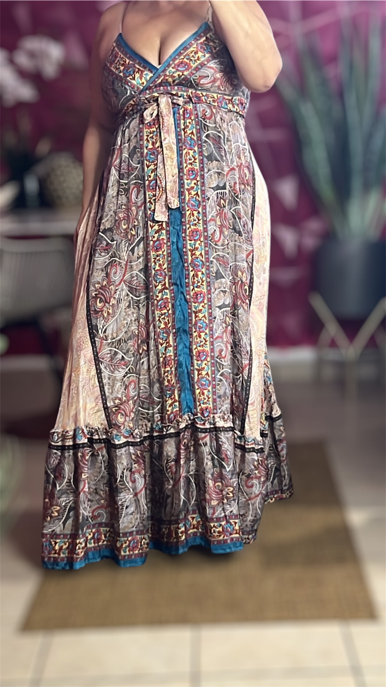 Plumeria Boho Maxi
